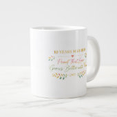 10 Years Married Elegant Anniversary Mug Gift (Devant droit)
