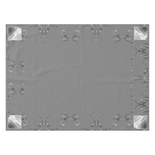 10de bruiloft herdenkingTablecloth Tafelkleed (Voorkant (Horizontaal))