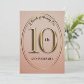 10e anniversaire de Mariage invitation (Debout devant)