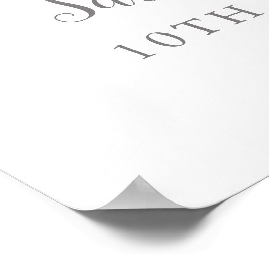 10e anniversaire du Mariage 2 Affiche de bienvenue (Coin)