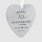 10e anniversaire du Mariage en aluminium Photo (devant)