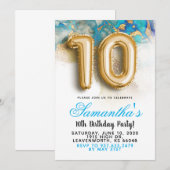 10e anniversaire Gradient Invitation (Devant / Derrière)