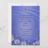 10e anniversaire Invitation bleu (Dos)