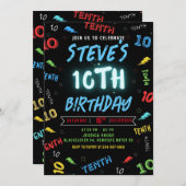 10e anniversaire Invitation Party (Devant / Derrière)