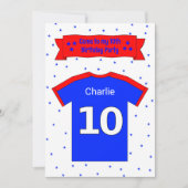 10e anniversaire invitation personnalisée de fête (Devant)