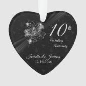 10e anniversaire Mariage Floral Keepsaké Design (devant)