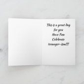 **10e ANNIVERSAIRE** SOUHAITS DE BONS OEUFS! Carte (Intérieur)