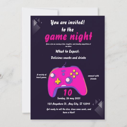 10e anniversaire VIDEO invitation pour les filles (Devant)