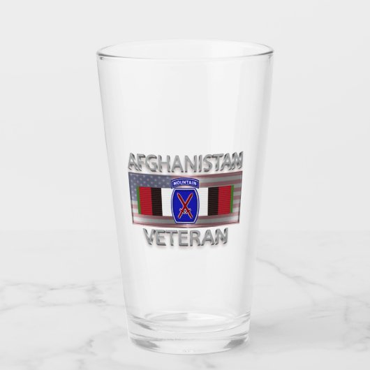 10e bergdivisie Afghanistan Veteraan Glas (Voorkant)