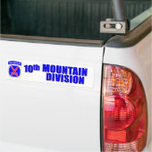 10e bergdivisie bumpersticker (Op Truck)