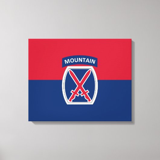 10e bergdivisie canvas afdruk (Voorkant)