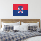 10e bergdivisie canvas afdruk (Insitu (Slaapkamer))
