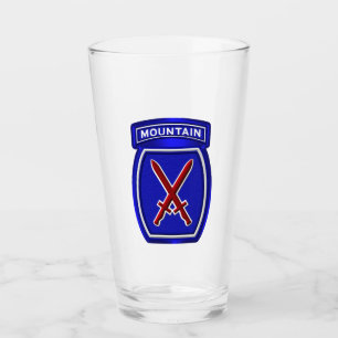 10e bergdivisie Gepersonaliseerd patch Glas