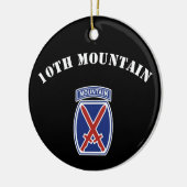 10e bergdivisie keramisch ornament (Links)