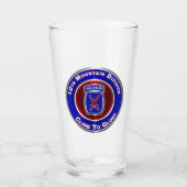 10e bergdivisie “Klim naar de roem” Glas (Voorkant)