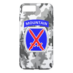 10e bergdivisie "Klim naar glorie" Camo iPhone 8 Plus / 7 Plus Hoesje