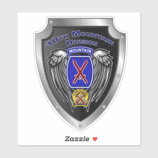 10e bergdivisie "Klim naar glorie" Sticker (Vel)