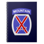 10e bergdivisie notitieboek (Voorkant)