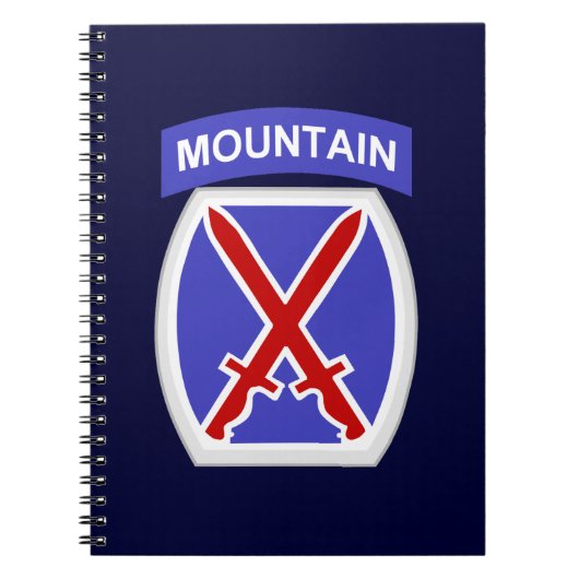 10e bergdivisie notitieboek (Voorkant)