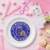 10e bergdivisie papieren bordje (Feest)