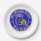 10e bergdivisie papieren bordje (Voorkant)