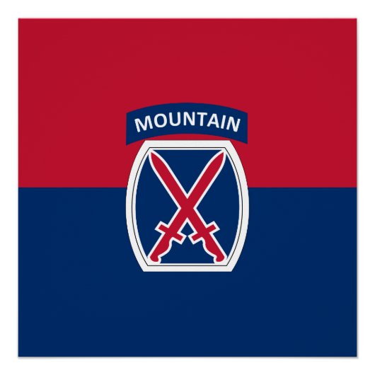 10e bergdivisie perfect poster (Voorkant)