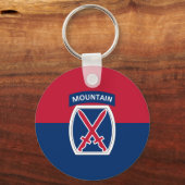 10e bergdivisie sleutelhanger (Voorkant)