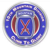 10e bergdivisie sticker (Voorkant)