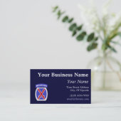 10e bergdivisie visitekaartje (Staand voorkant)