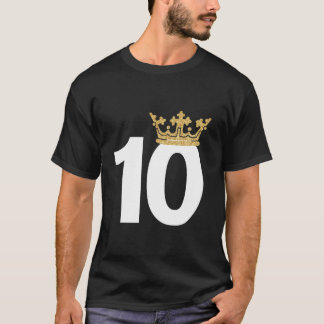 10e Birthday Boy Prince Crown T-shirt