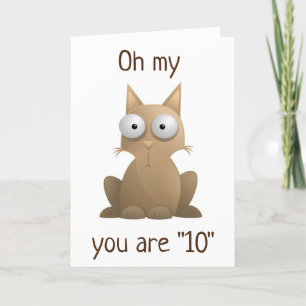 **10e BIRTHDAY WISHES** uit GEKKE KAT Kaart