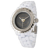 10e bruiloft Jubileum cadeau. Bewerkbare naam/datu Horloge (Gekanteld)