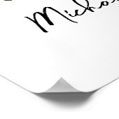 10e bruiloft Jubileum nummer 10 fotocollage Poster (Hoek)