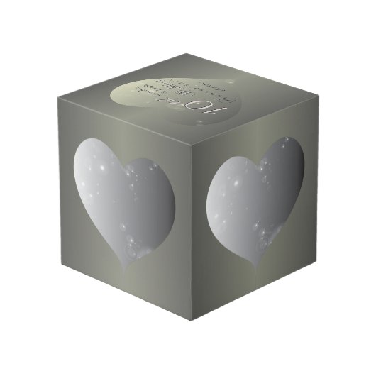 10e bruiloft Jubileum Tin Kleur Hart Lijsten (Achter hoekig)