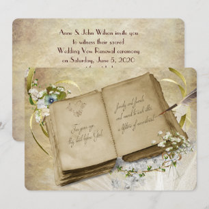 10e bruiloft Jubileum  Wow Renewal Kaart