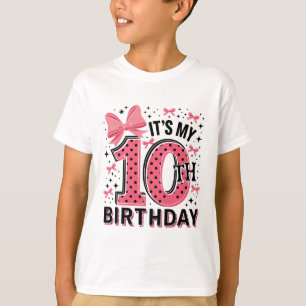 10e Coquette Verjaardag Meisje 10 Jaar Oud Meisje  T-shirt