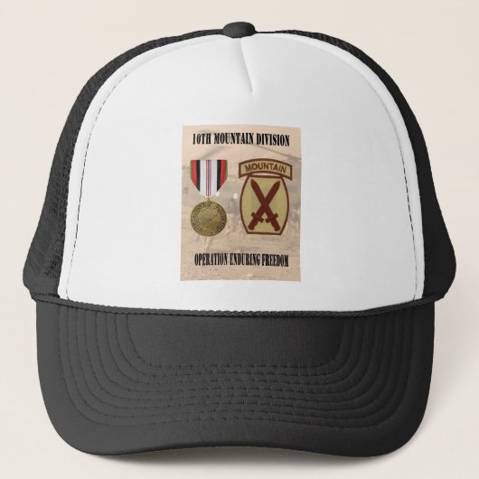 10e divisie "Enduring Freedom" Trucker Pet (Voorkant)