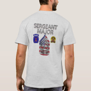 10e divisie Monttain, sergeant-majoor T-shirt