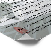 10e groupe des forces spéciales flash creed poster (Coin)