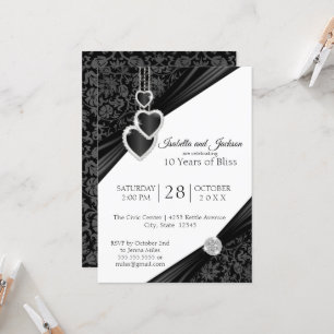 10e Invitation de design pour l'anniversaire du co