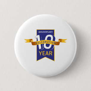 10e_jarig ronde button 5,7 cm