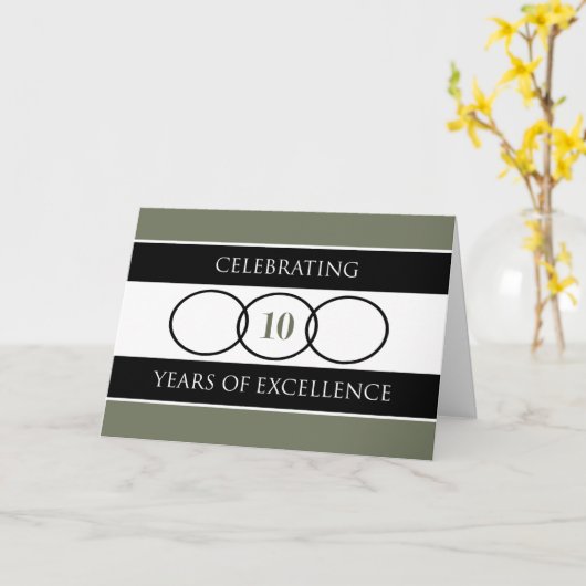 10e Jubileum Business Kaart (Gele Bloem)