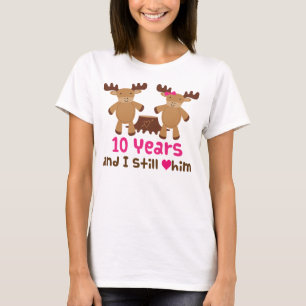 10e Jubileum cadeau voor haar T-shirt