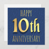 10e Jubileum Feestdagenkaart (Voorkant / Achterkant)