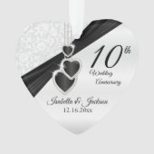 10e Jubileum-keepaardontwerp Ornament (voorkant)