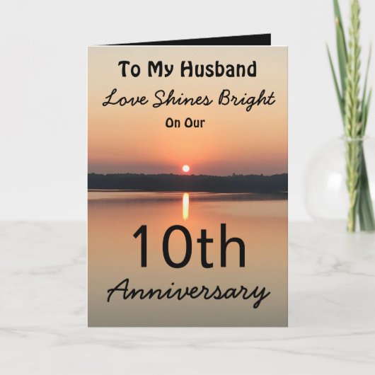 10e Jubileum Man Love Shines Bright Kaart (Voorkant)