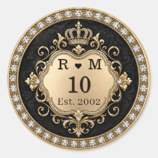 10e jubileum Monogram gouden zegel