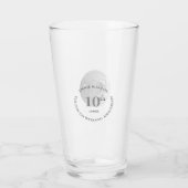 10e Jubileum Tin Medallion Afbeelding Glas (Achterkant)