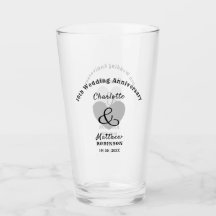10e Jubileum voor bruiloft - Speciaal glas