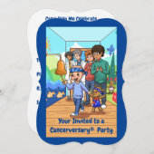 10e Kanker Jubileum Jaar Feestuitnodigingen Kaart (Voorkant / Achterkant)